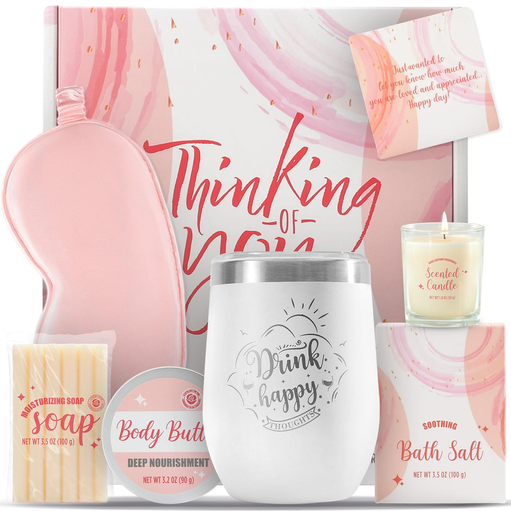 BODY & EARTH Rose Spa Gift Set – 8-Piece Self-Care Kit for Women
