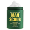 Body Prescriptions Mens Exfoliating Body Scrub – Aloe Vera, 21 oz Jar, All Skin Types