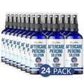 BodyJ4You Piercing Aftercare Spray – Saline Cleanser for Piercings (Pack of 24)