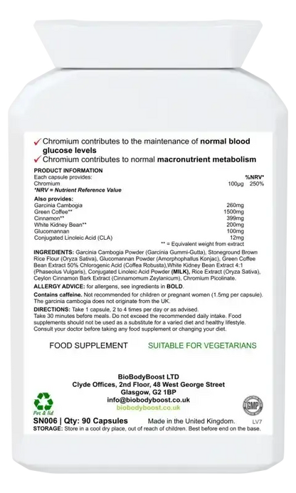 BodyLean Garcinia Cambogia Complex | Weight Loss Support UK