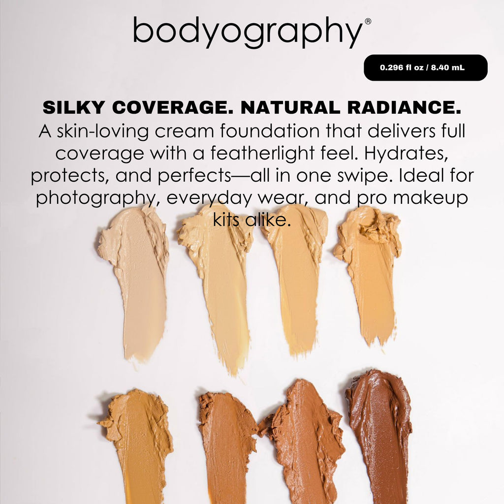 Bodyography Silk Cream Foundation #01 Fair – Weightless, Buildable Coverage & Hydration