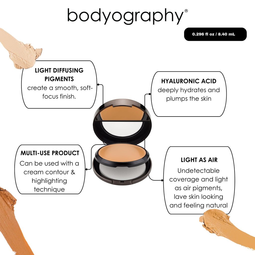 Bodyography Silk Cream Foundation #01 Fair – Weightless, Buildable Coverage & Hydration