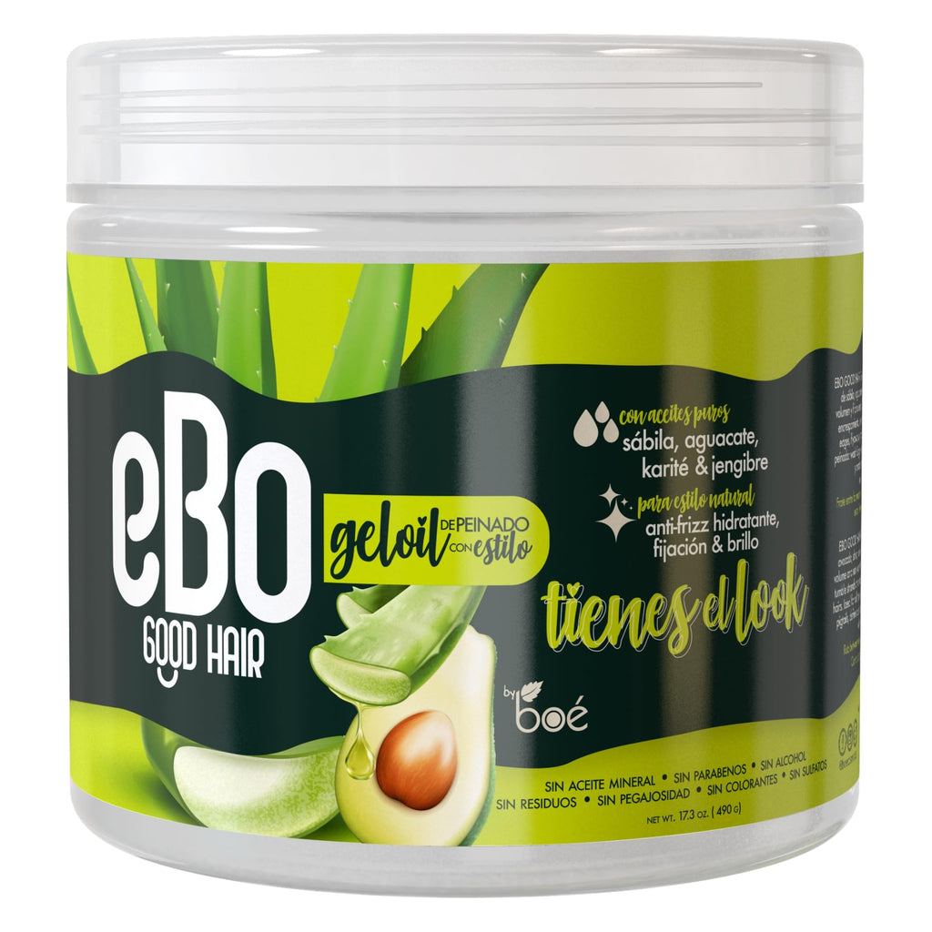 BOÉ COSMETICS EBO GelOil Styling Gel – Curl Definition, Anti-Frizz Hold & Shine (17.3 oz)