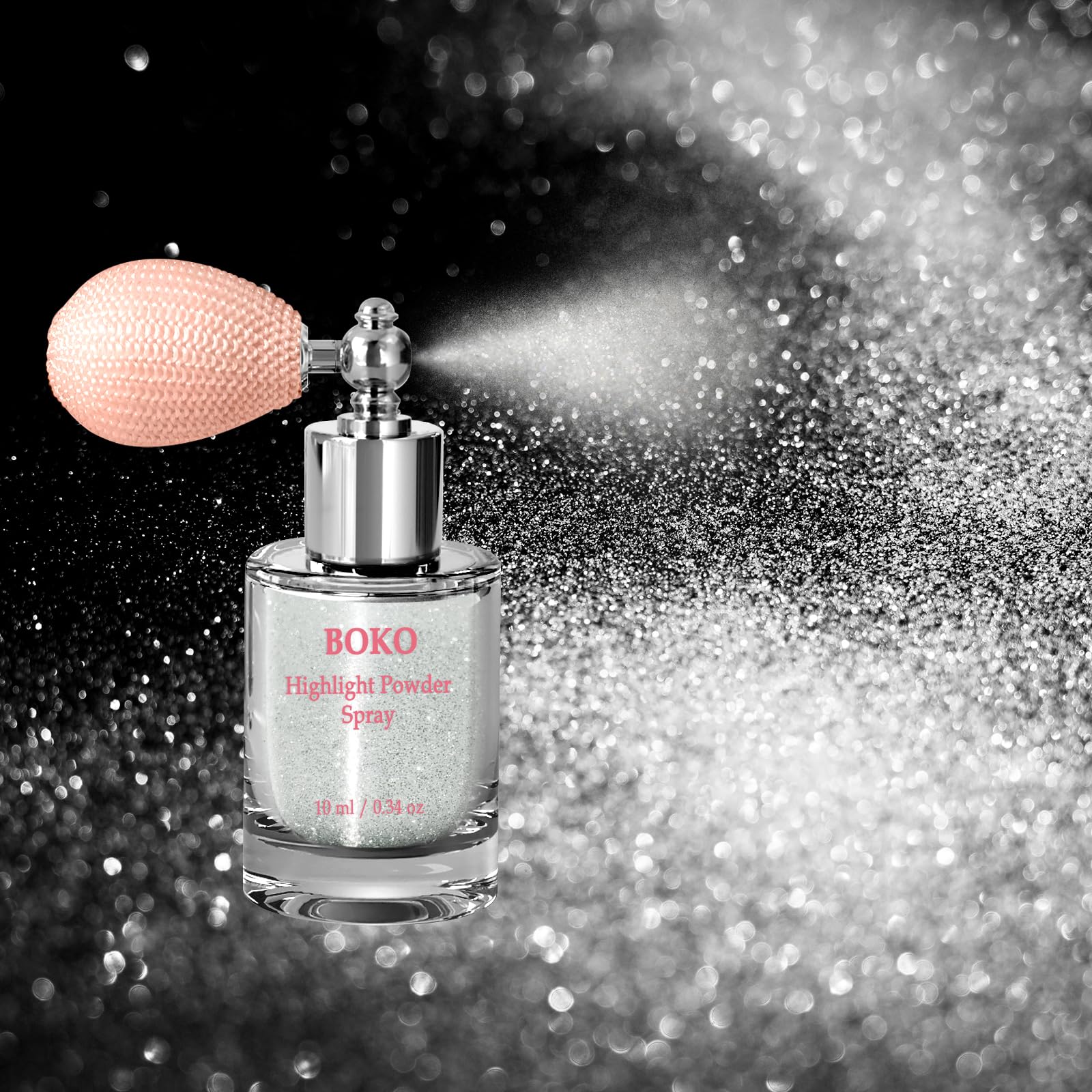 Boko Body Glitter Spray – Sparkling Glitter for Face, Hair, Body & Fashion