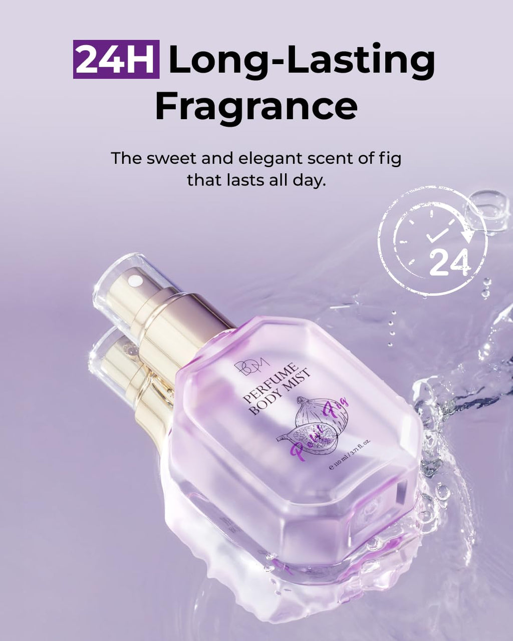 BOM Petit Fig Body Mist – Fig Scent, Hydration with Hyaluronic Acid, Niacinamide & Vitamin C