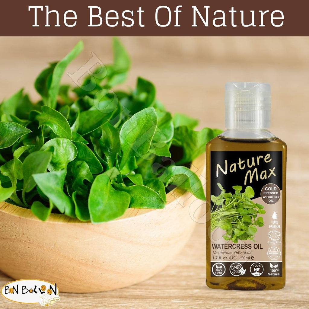 Bonballoon Fenugreek Oil & Watercress Oil Duo — Cold-Pressed, Undiluted (500 ml + 50 ml)