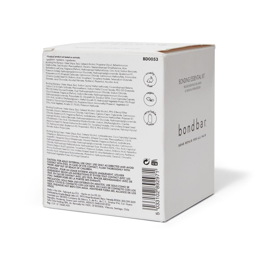 Bondbar Bonding Essential Kit – Repair, Hydrate & Protect Hair (4 x 4 oz)
