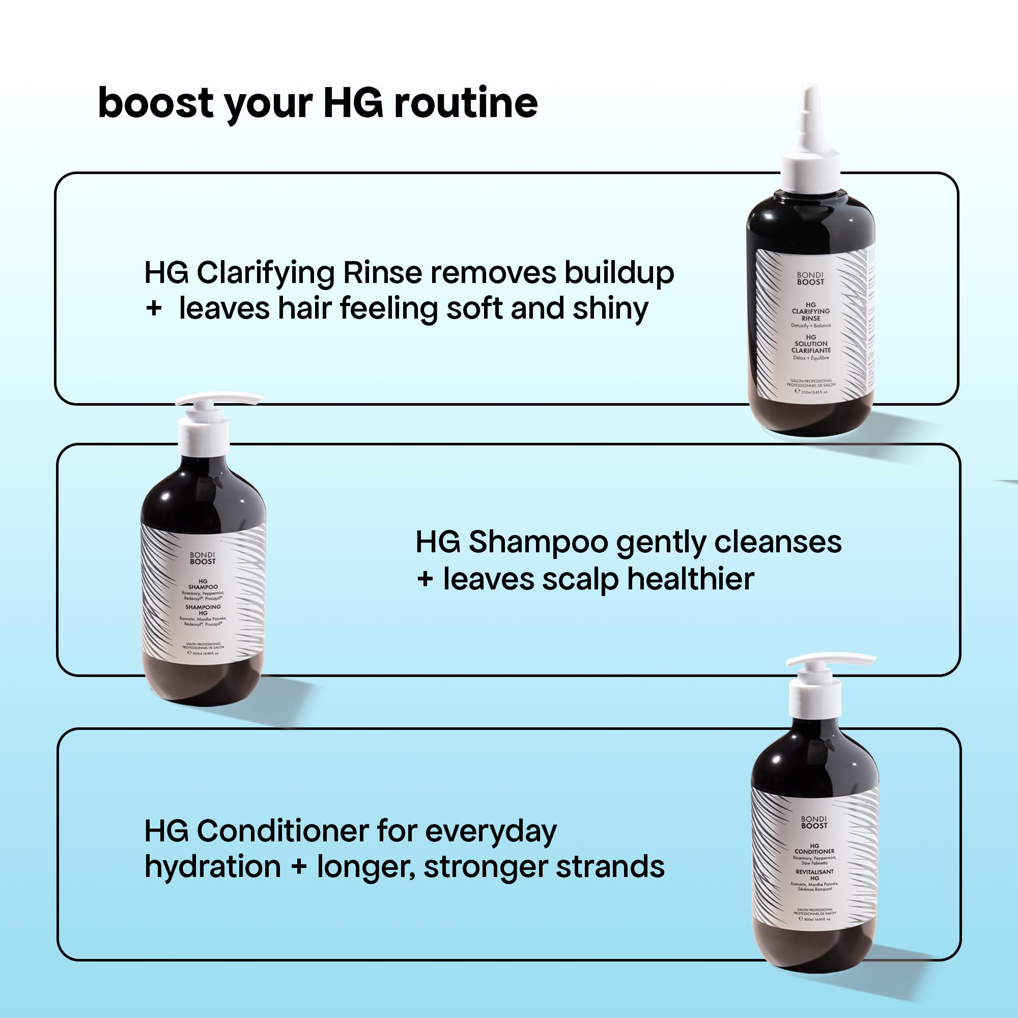 BondiBoost HG Clarifying Hair Rinse – Aloe-Based Detox for Scalp Balance