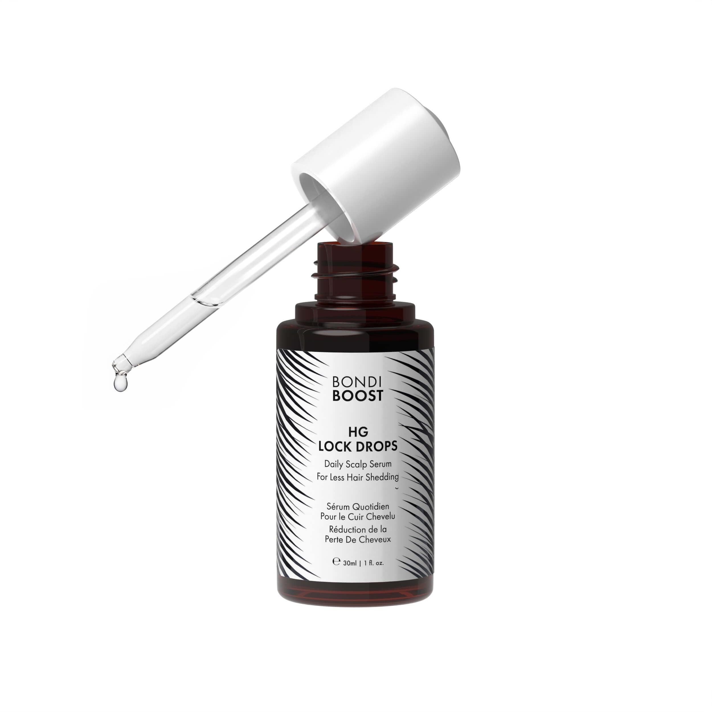 BondiBoost HG Lock Drops Daily Hair Serum for Women – Non-Greasy, Color-Safe & Thicker-Looking Hair