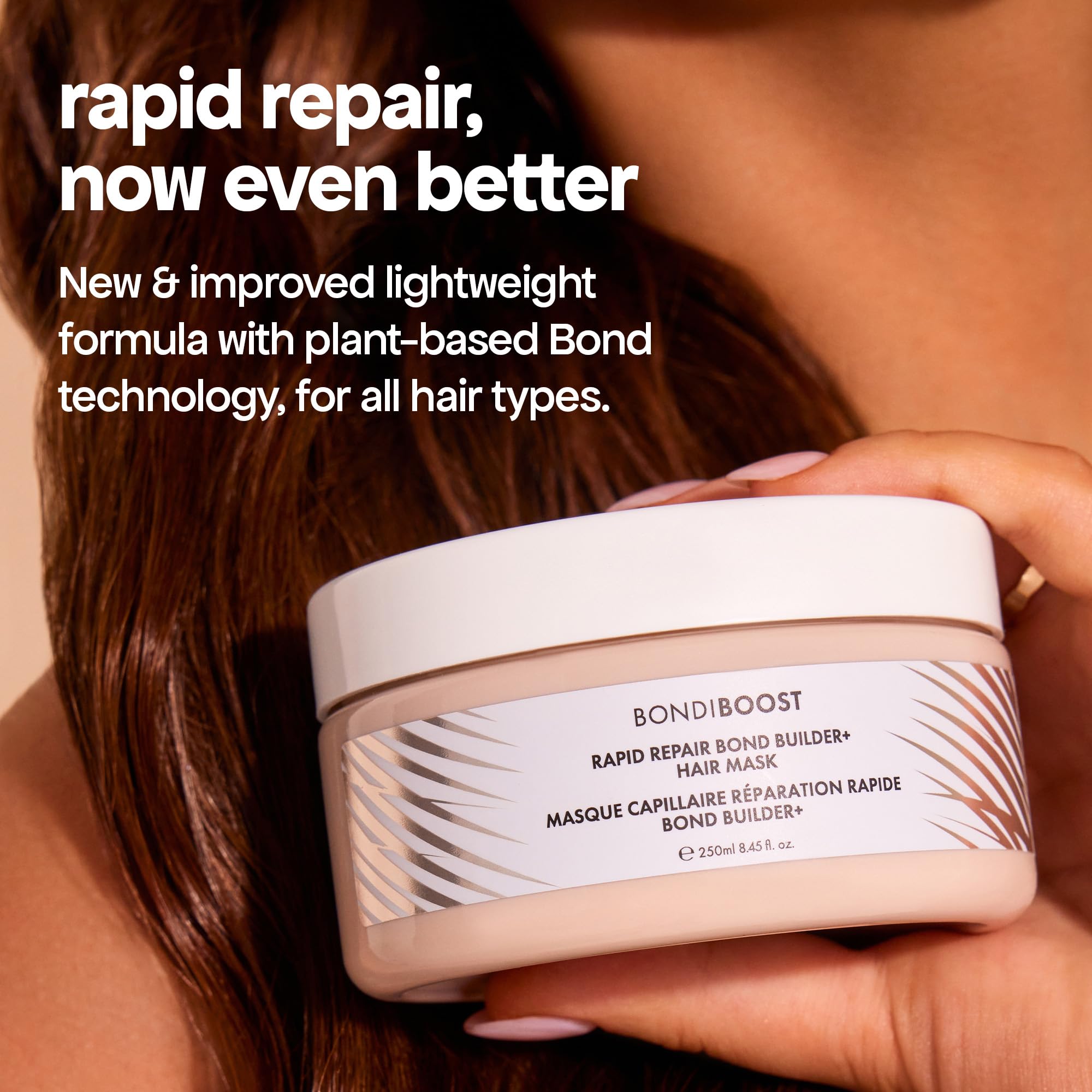 BONDIBOOST Rapid Repair Bond Builder + Hair Mask for Damaged Hair – Deep Conditioning, Strength & Shine (8.45 fl oz)