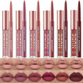 BONNIE CHOICE 12-Piece Matte Lipstick & Lip Liners Set – Waterproof & Long-Lasting