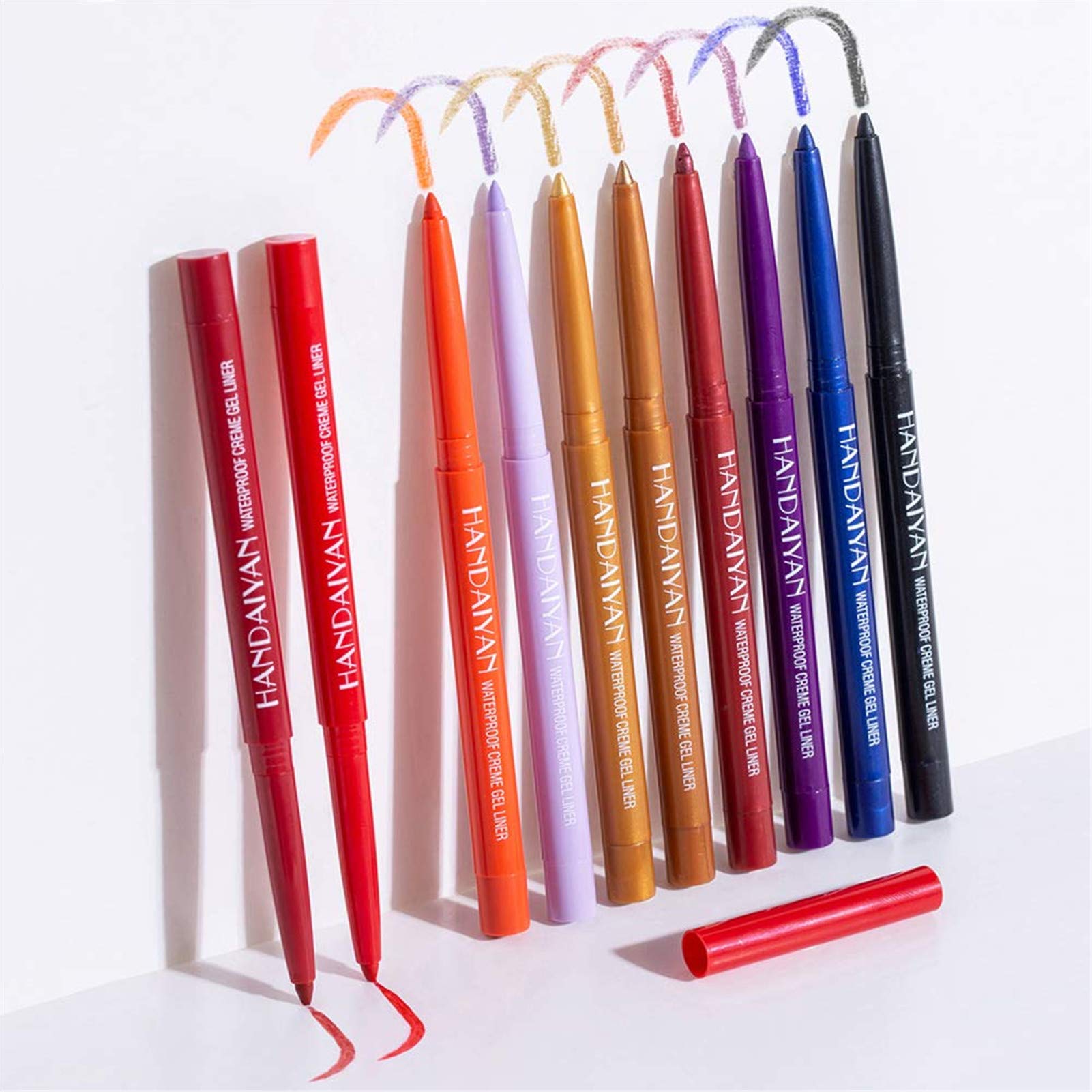 BONNIE CHOICE 20 Colors Eyeliner Pencil Set – Waterproof & Retractable