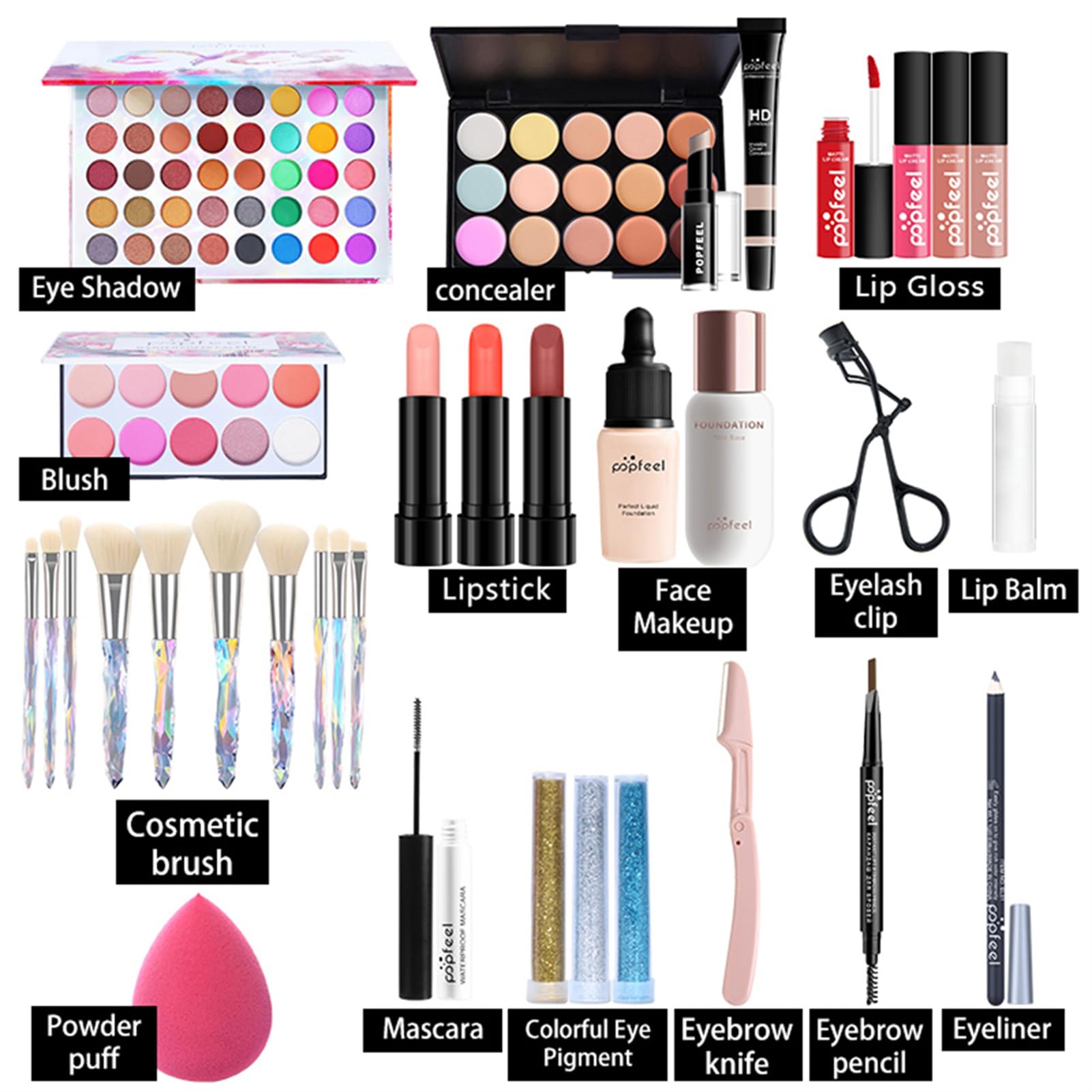 Bonnie Choice All-in-One Makeup Kit – Complete Bundle for Women