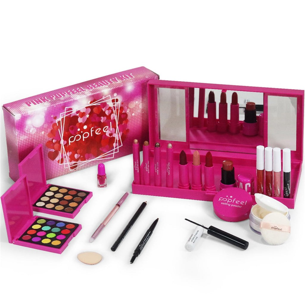 BONNIE CHOICE Hot Pink All-in-One Makeup Kit – Complete Gift Set for Women