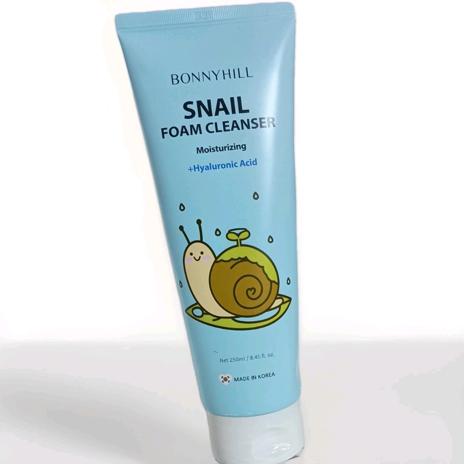 BONNYHILL Snail Foam Cleanser – Hydrating Cleanser with Hyaluronic Acid, 250ml