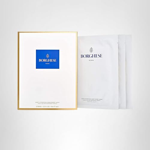 Borghese Deep Hydration Hand Sheet Masks (3 Pairs) – Hydration for Dry Hands