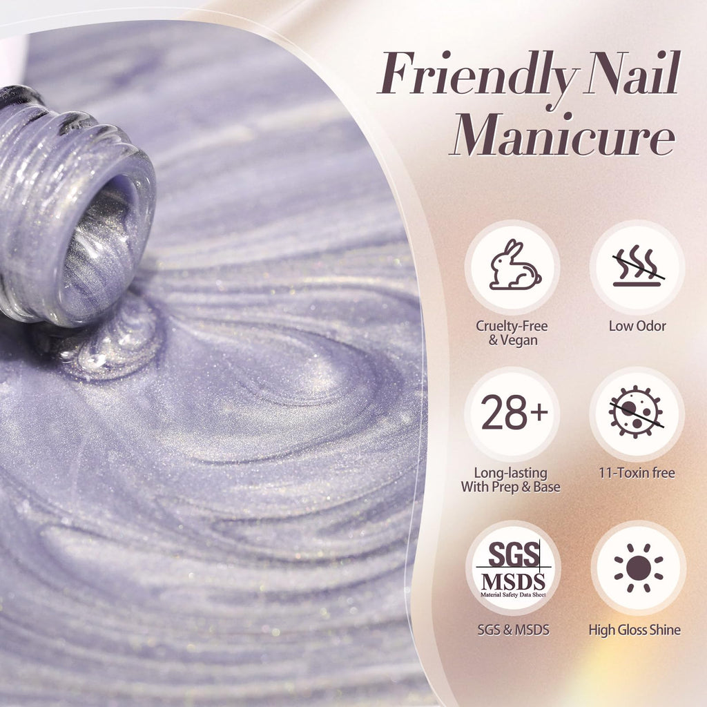 Born Pretty Cat Magnetic Gel Nail Polish Set – 6-Piece Jelly Gel Polish Kit
