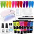 Born Pretty Neon Extension Nail Gel Kit – 6 Colors, All-In-One Set with Nail Lamp
