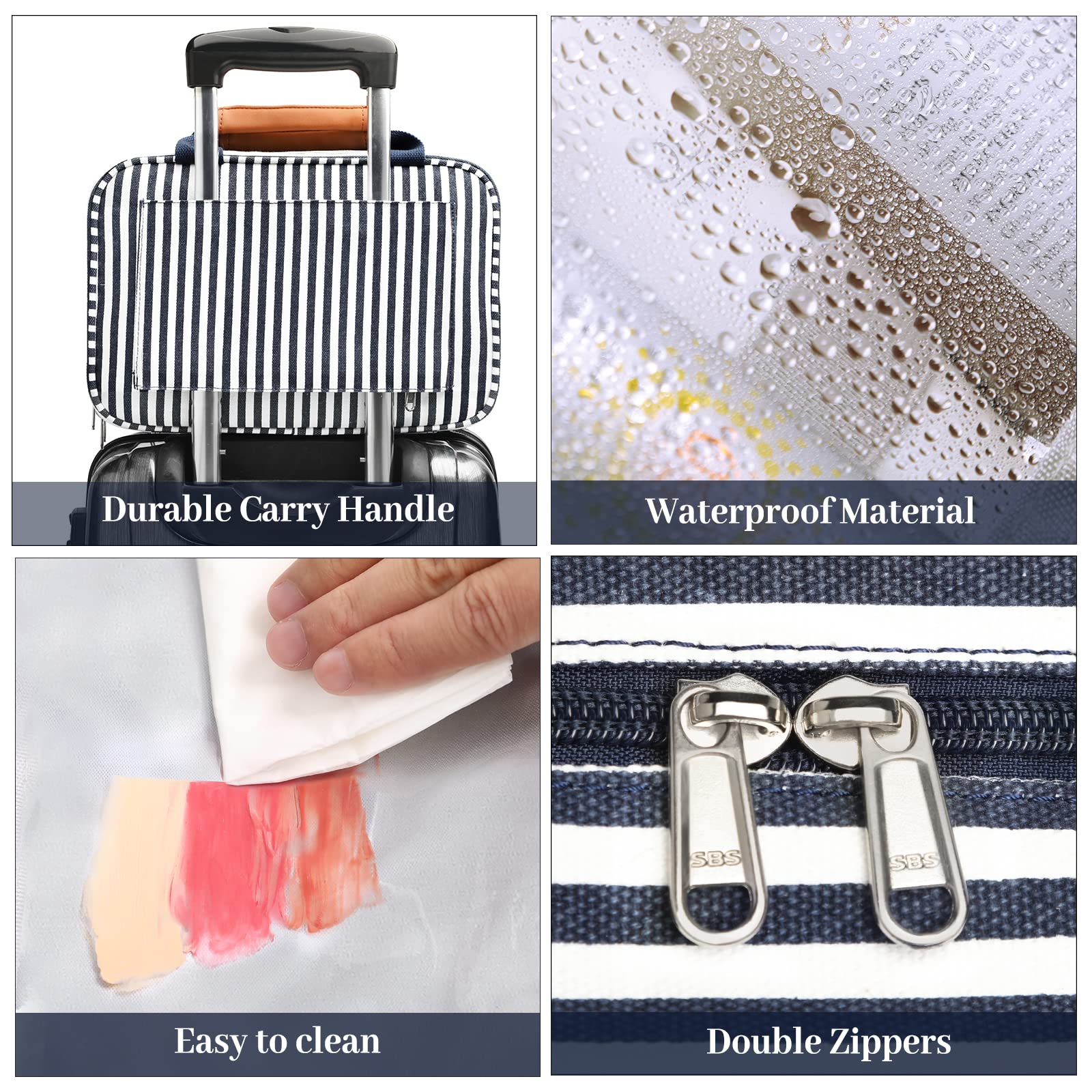 Bosidu Travel Toiletry Organizer – Large Capacity Hanging Bag for Women