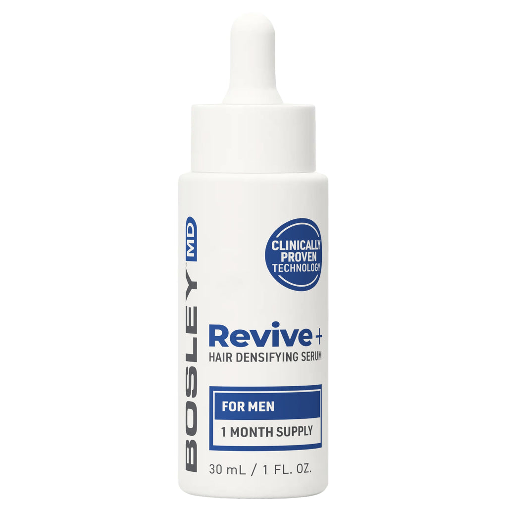 BosleyMD Revive+ Densifying Serum for Men – Drug-Free Hair Regrowth with Biotin, Saw Palmetto & Y100