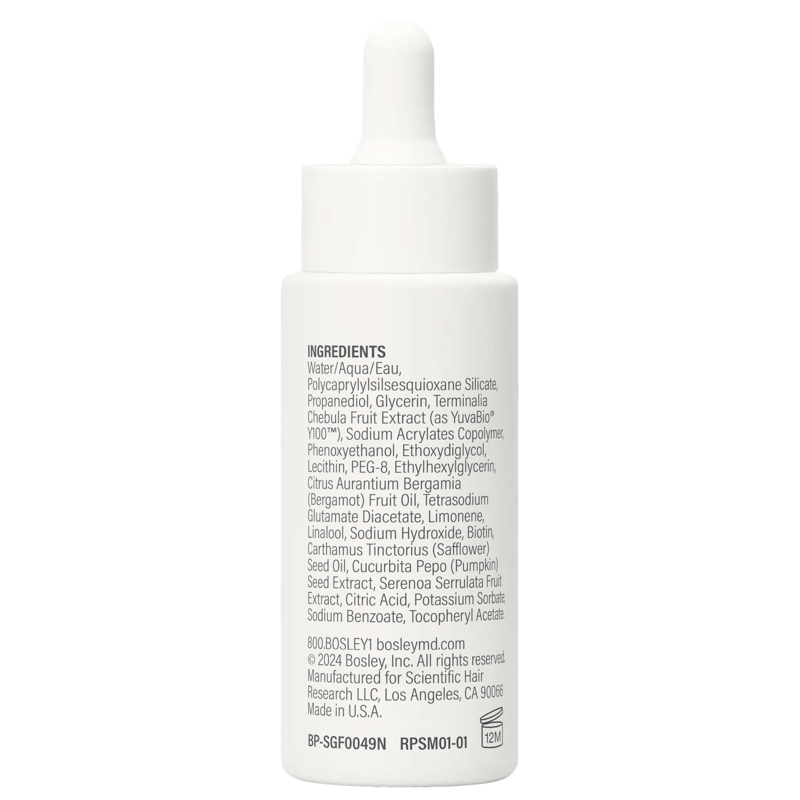 BosleyMD Revive+ Densifying Serum for Men – Drug-Free Hair Regrowth with Biotin, Saw Palmetto & Y100