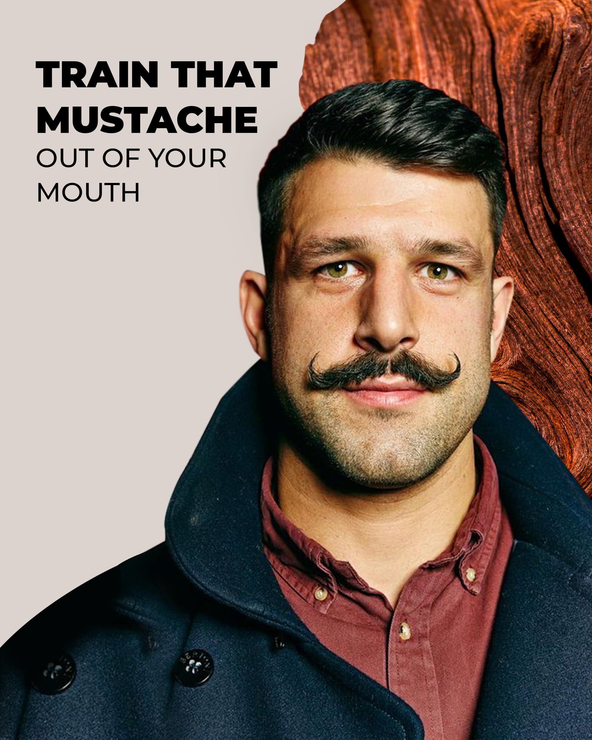 Bossman MUDstache Unscented Mustache Wax – 3 oz, 3-Pack, Strong 24-Hour Hold