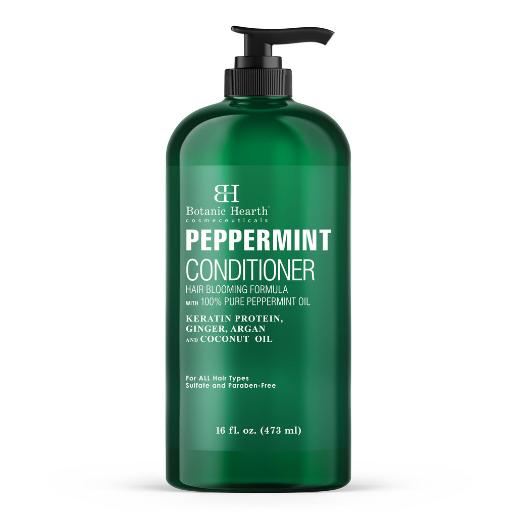 Botanic Hearth Peppermint Hair Conditioner – For Dry, Damaged & Color-Treated Hair | Volumizing, Paraben & Sulfate Free | 16 Fl Oz