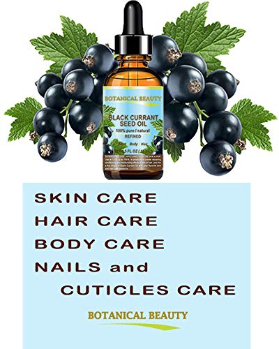 Botanical Beauty Black Currant Seed Oil — 100% Pure Cold-Pressed Carrier Oil for Skin, Hair, Lip & Nails (4 Oz)
