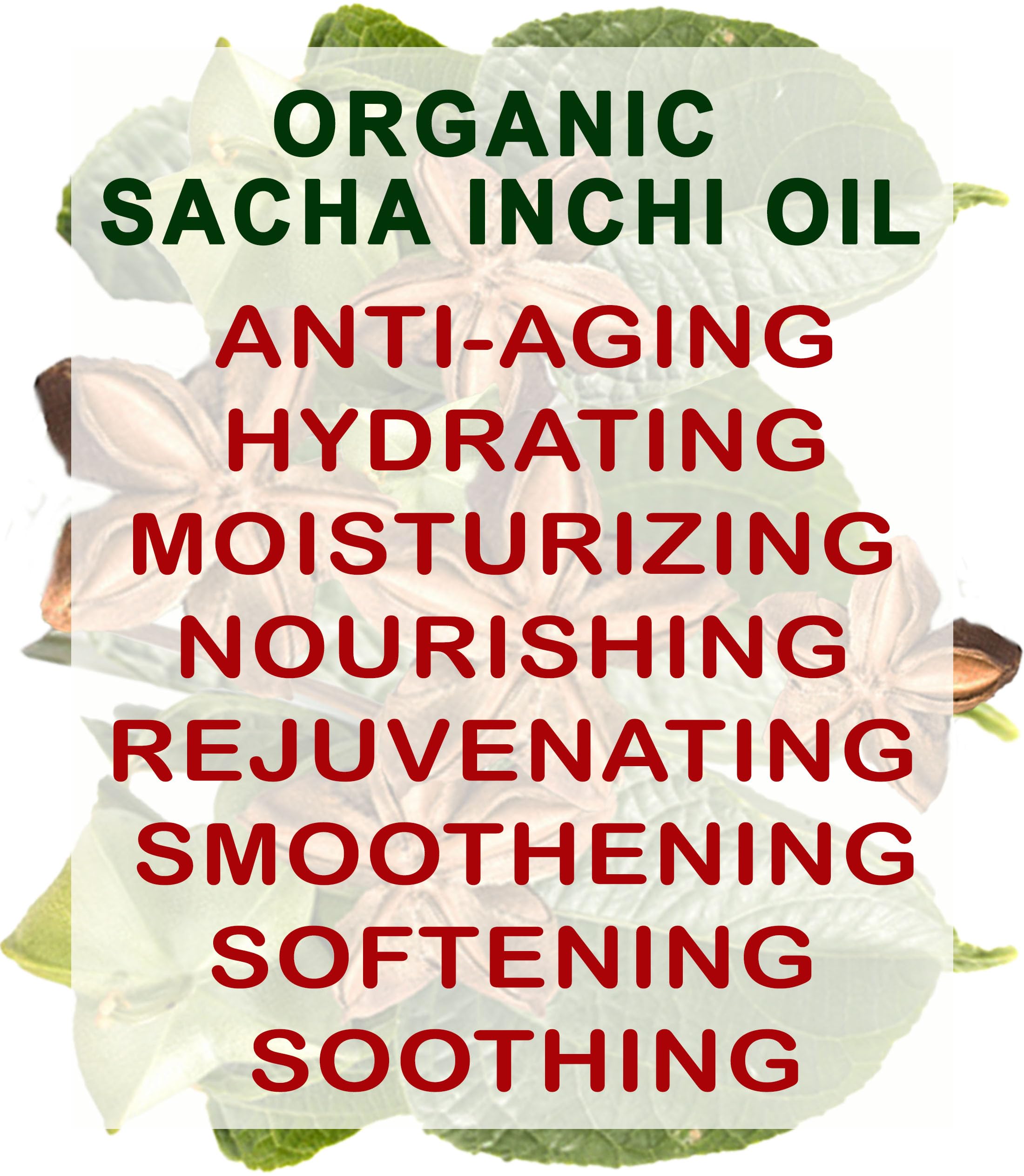 Botanical Beauty Organic Sacha Inchi Oil – 100% Pure Cold-Pressed Carrier Oil (4 oz / 120 ml)