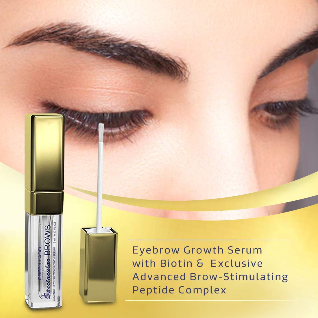 Spectacular BROWS Brow Growth Serum by Botanical Green Care — Natural Biotin & Peptide Formula