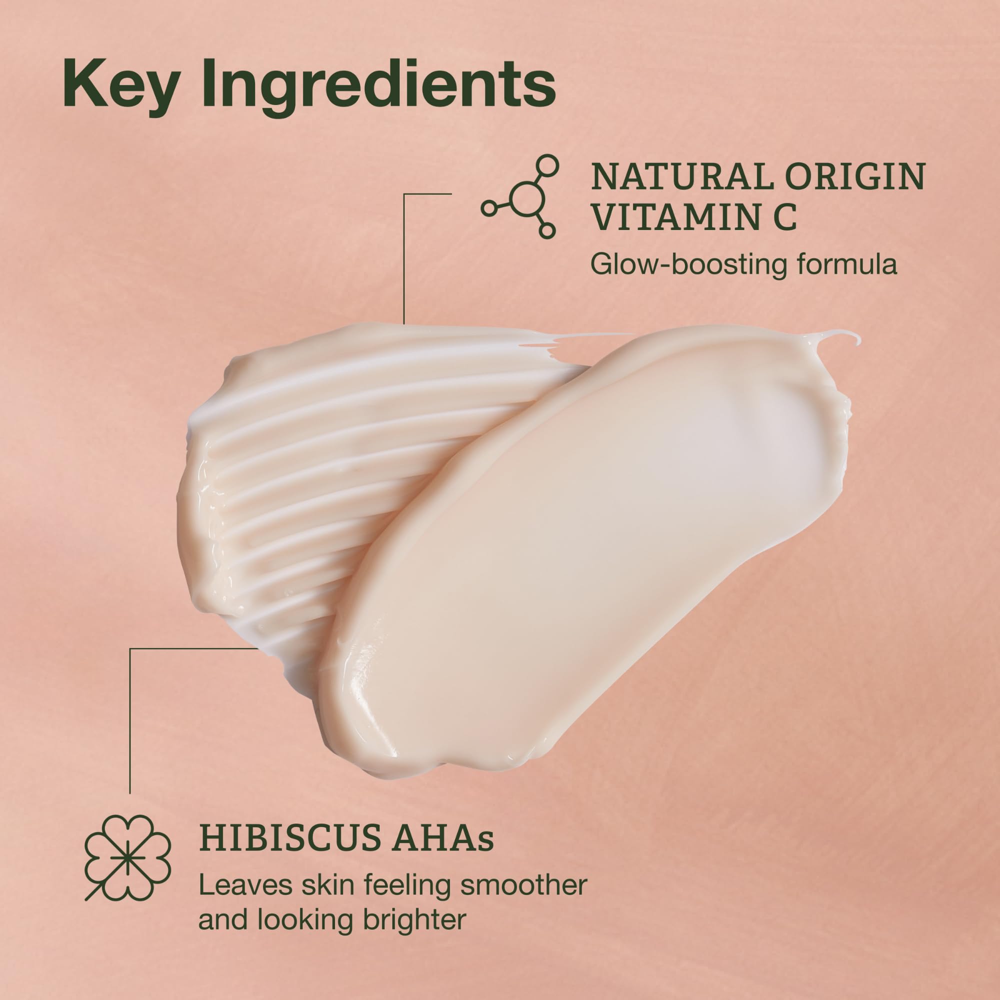 Botanics All Bright Recharging Night Cream – Vitamin C Hibiscus AHA Face Moisturizer (1.69 oz) | Hydrating & Smoothing