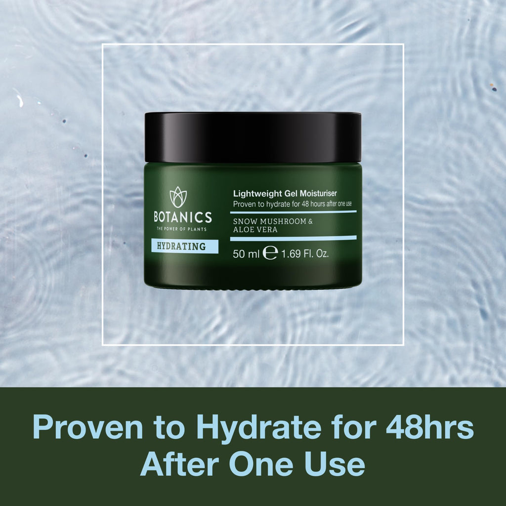 Botanics Lightweight Hydrating Face Moisturizer – Snow Mushroom & Aloe Vera | 48-Hour Hydration