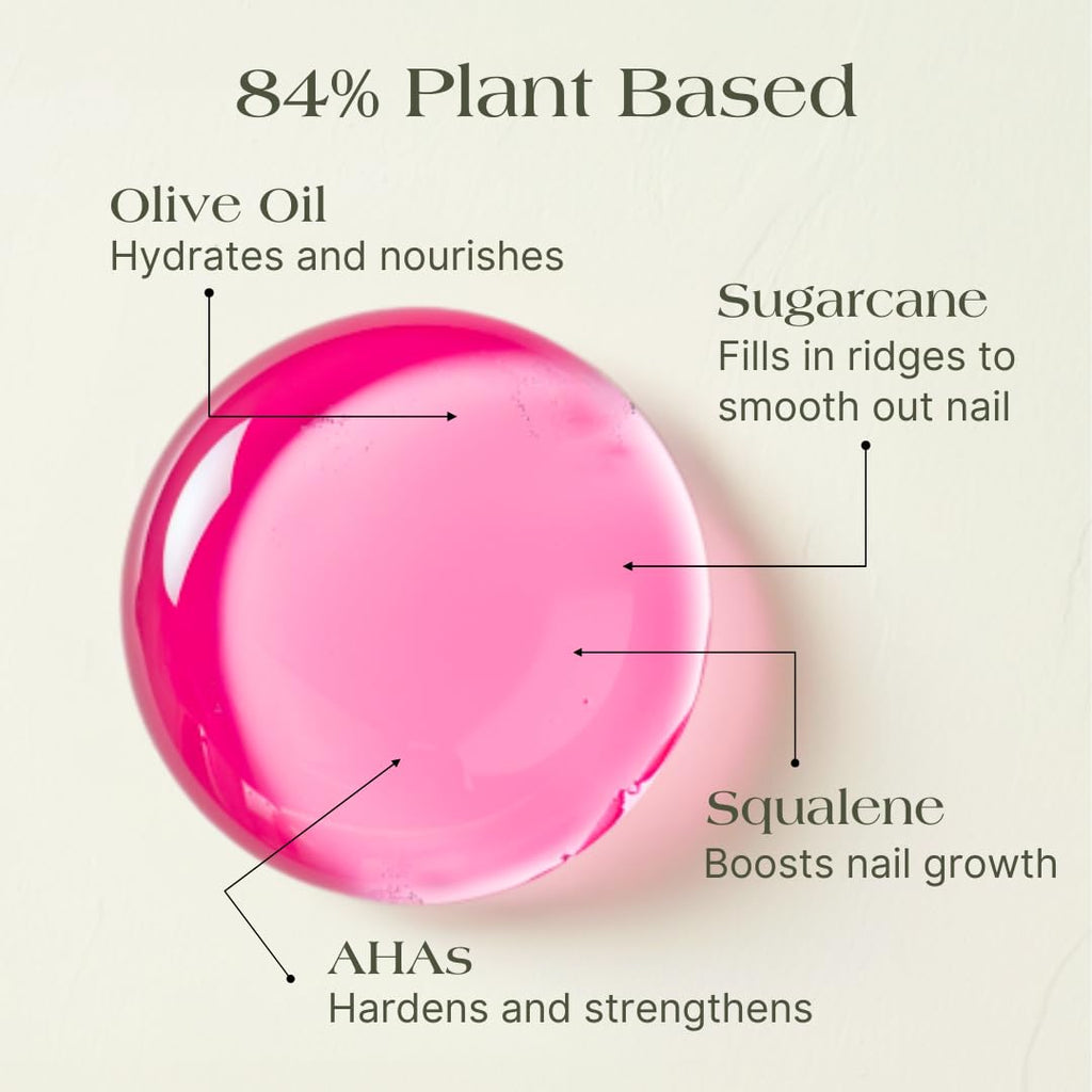 Botanist Nails The Remedy | Nail Strengthening Polish for Damaged Nails – Rose