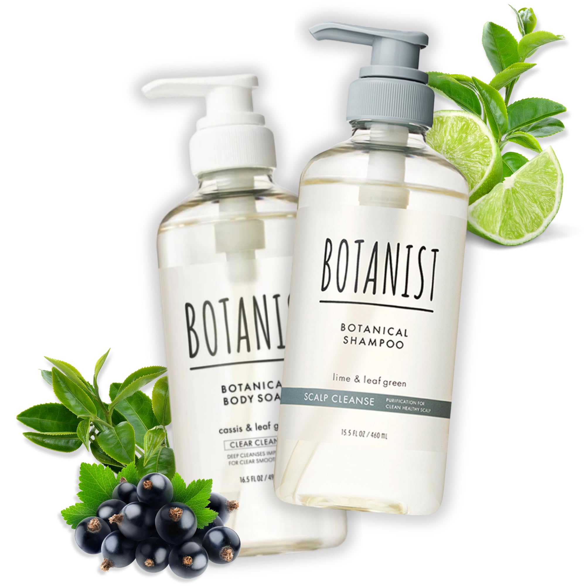 Botanist Organic Body Wash & Shampoo Set — Hydrating, Sulfate-Free, Japanese Keratin & Honey