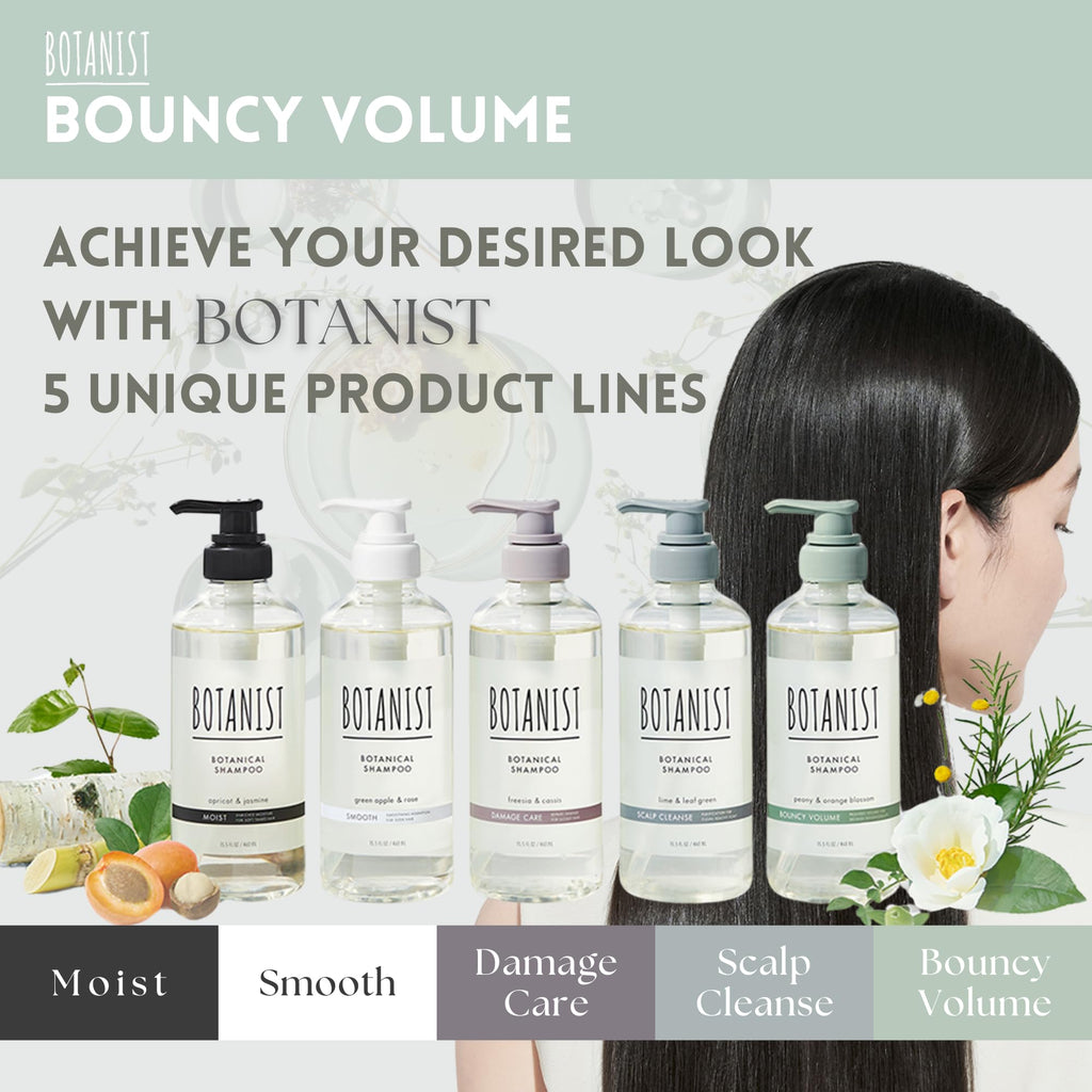 Botanist Bouncy Volume Shampoo & Conditioner for Curly Hair – Keratin, Collagen, Honey & Jojoba, 31.7 oz