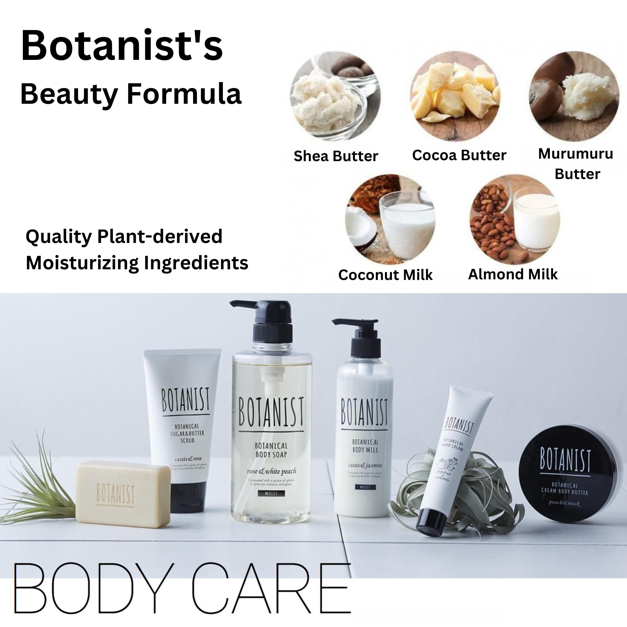 Botanist Organic Body Wash & Shampoo Set — Hydrating, Sulfate-Free, Japanese Keratin & Honey