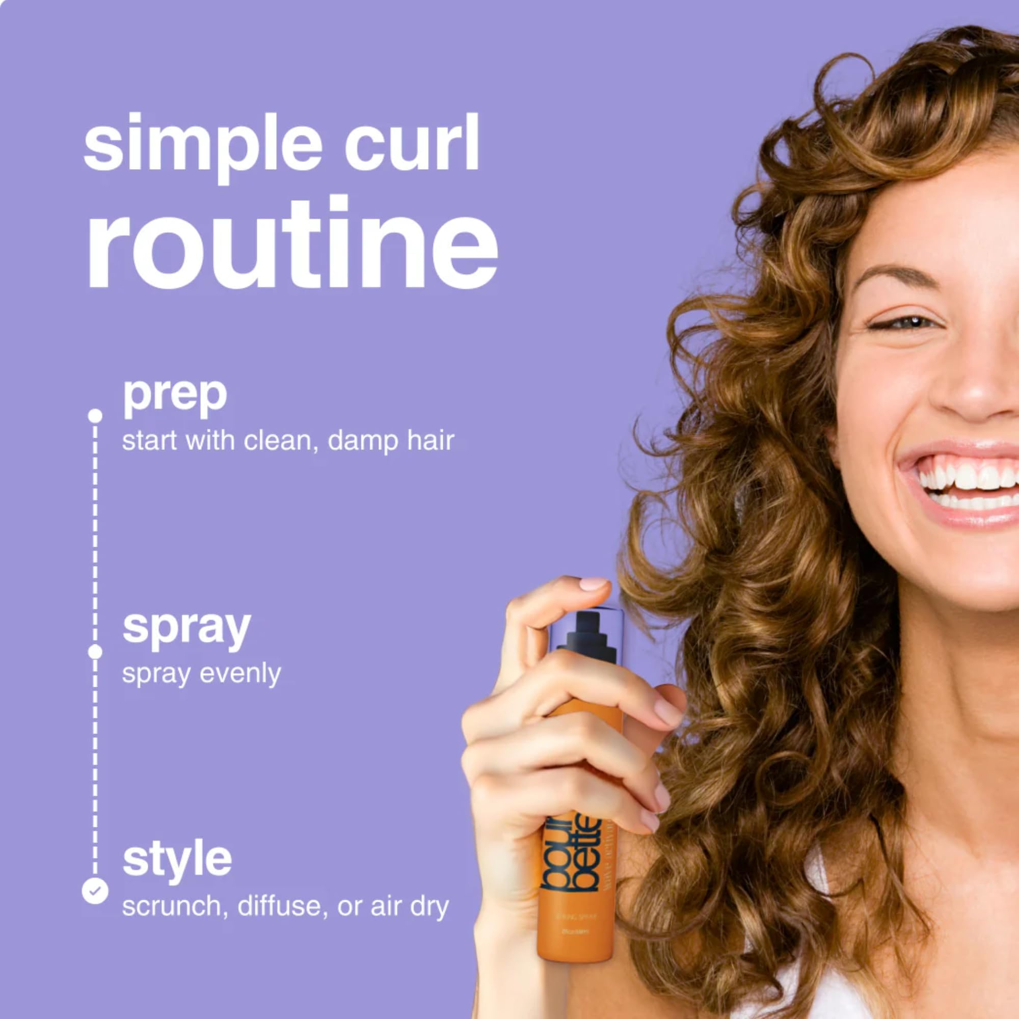 Bounce Better Wave Activator Leave-In Conditioner Spray for Curly & Wavy Hair | Anti-Frizz Formula