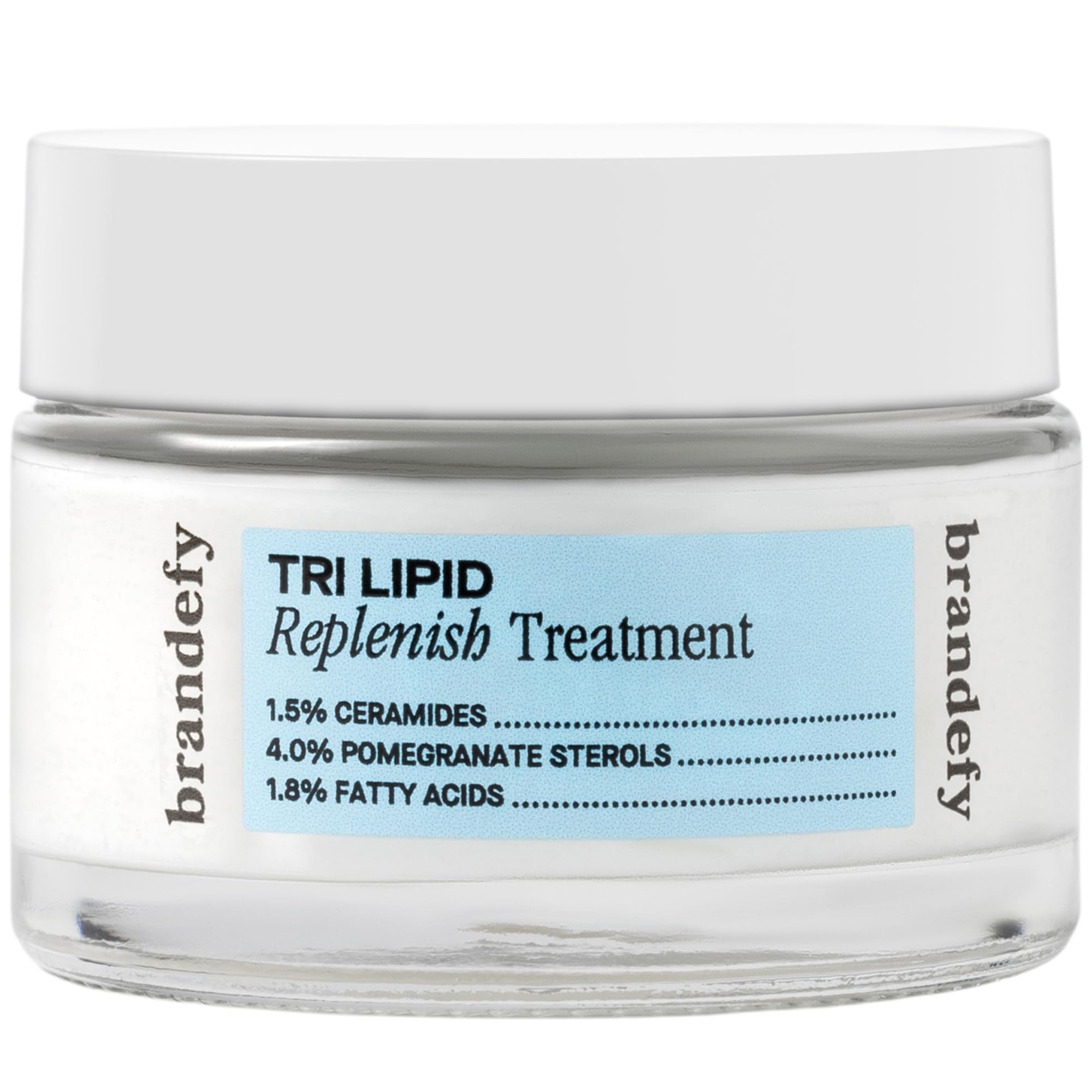 Brandefy Tri Lipid Replenish Treatment – Ceramides, Sterols, Fatty Acids + Peptide Moisturizer (1.6 oz)