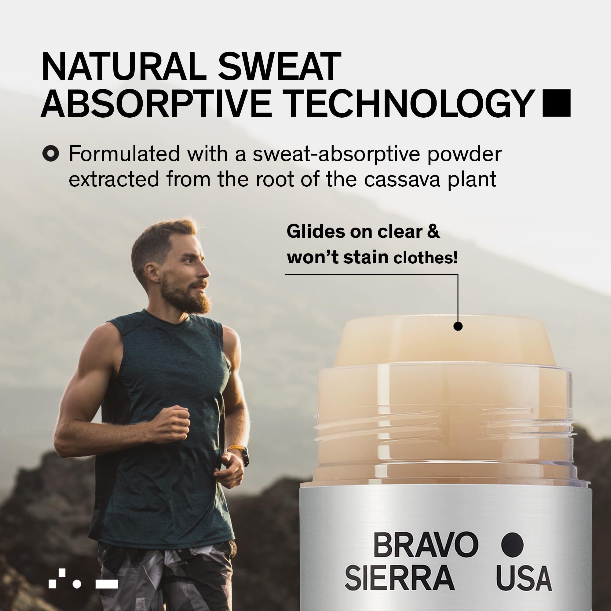Bravo Sierra Aluminum-Free Deodorant for Men | 3-Pack Mountain Pine & Spice