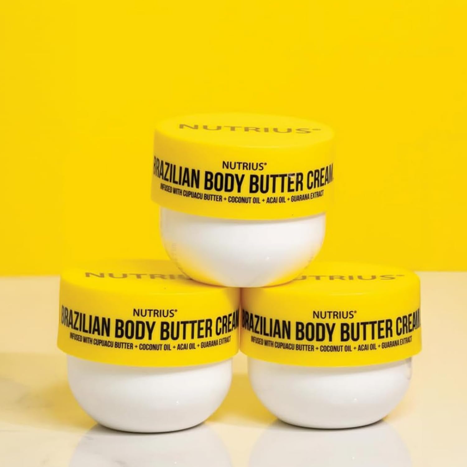 Brazilian Body Butter Cream 3-Pack – Deep Hydration with Cupuaçu Butter