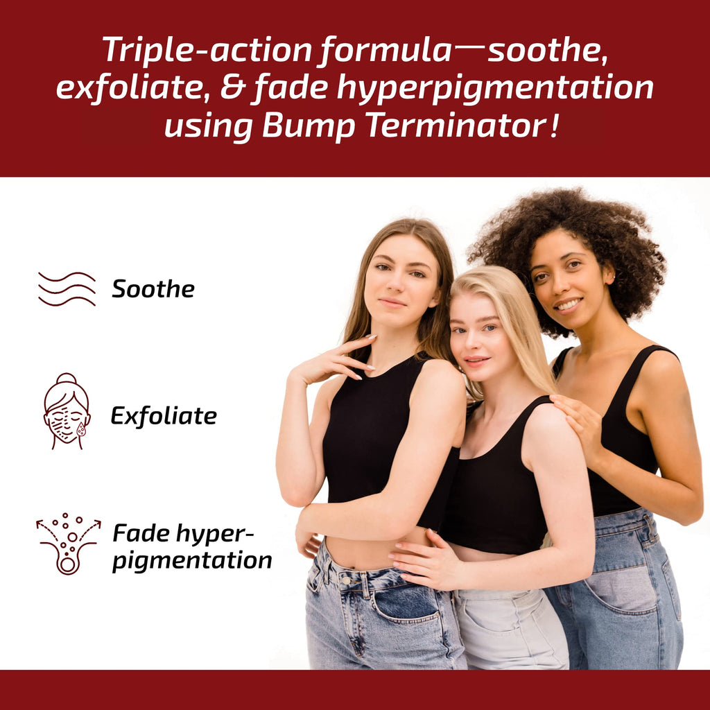 BREEJ Bump Terminator Alcohol-Free Razor Bump Lotion Pack of 2, 4 fl oz