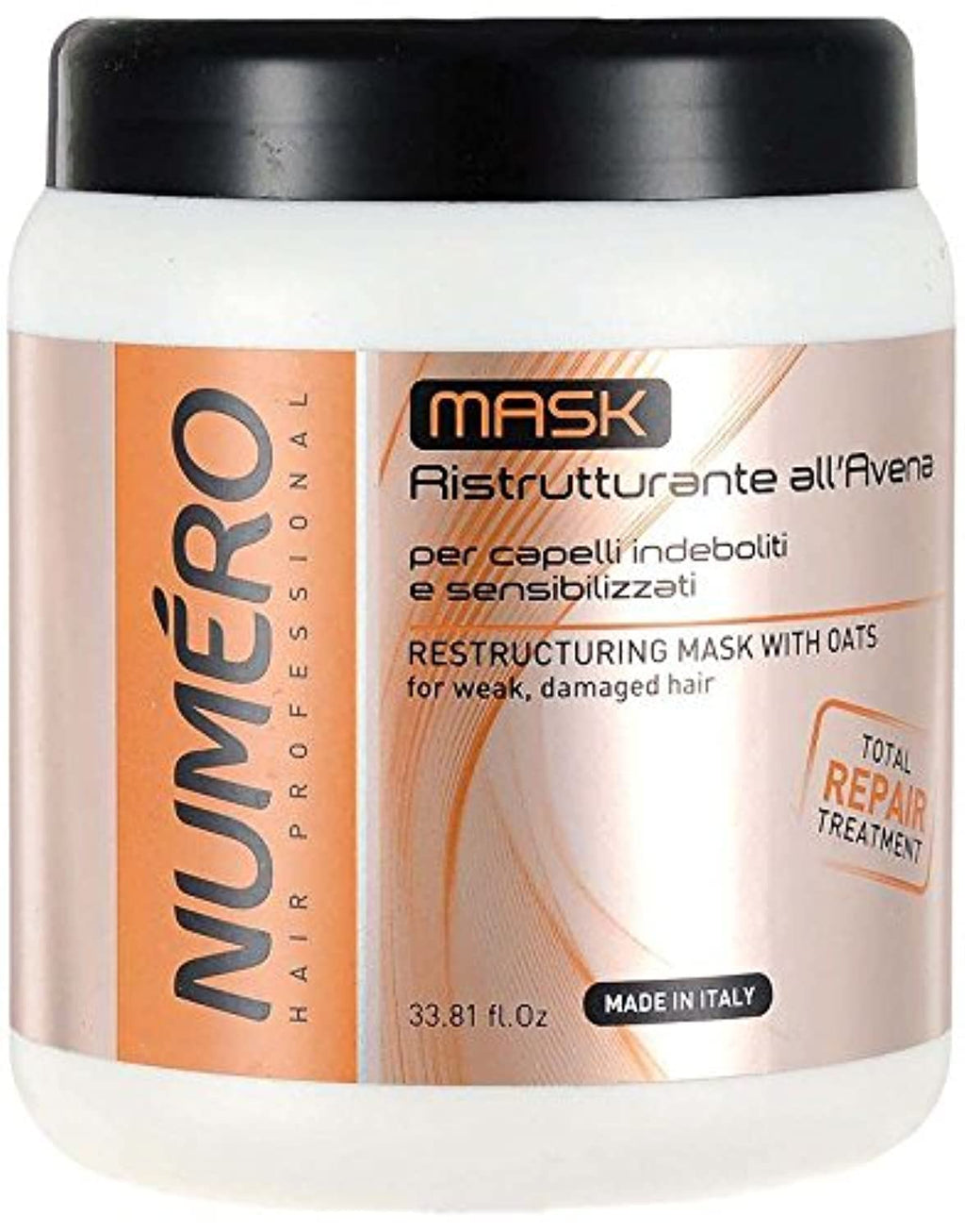 BRELIL Numero Restructuring Cream Mask with Oat Extracts – 1000 ml