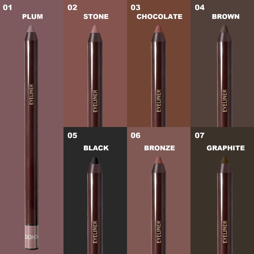 Brenqe Plum & Chocolate Eyeliner Set 2PCS – Waterproof and Long-Lasting
