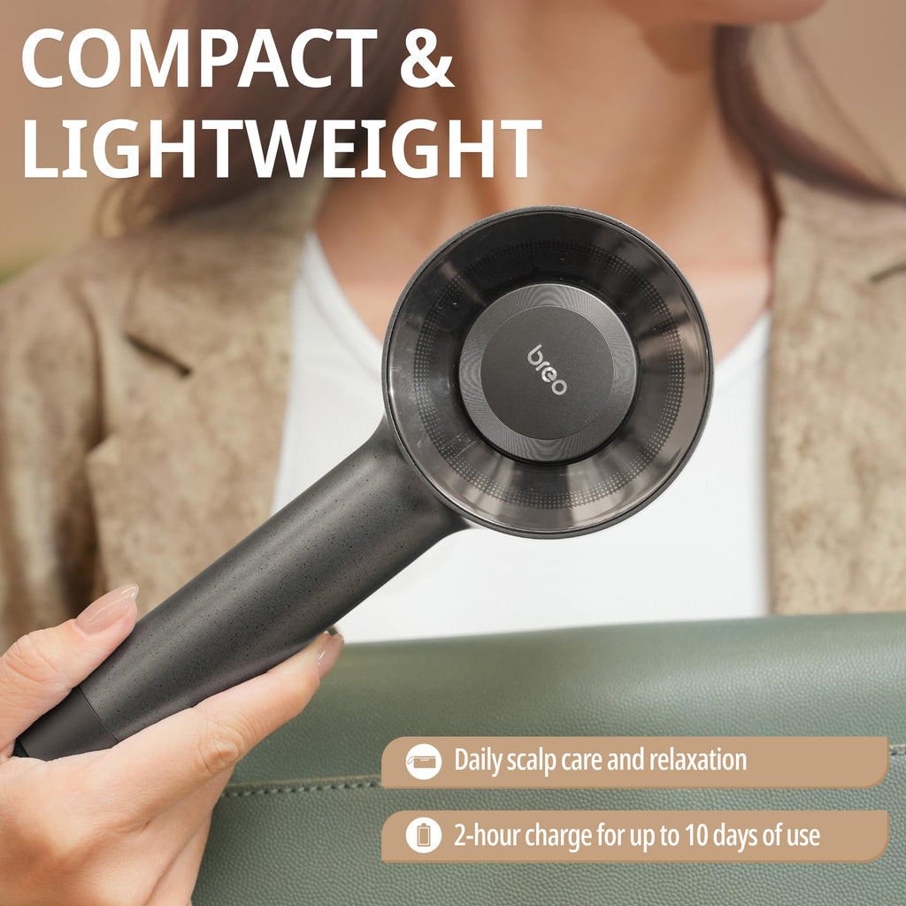 Breo Scalp 3L Laser Hair Growth Comb – 650nm Infrared, 360° Scalp Massage, Waterproof