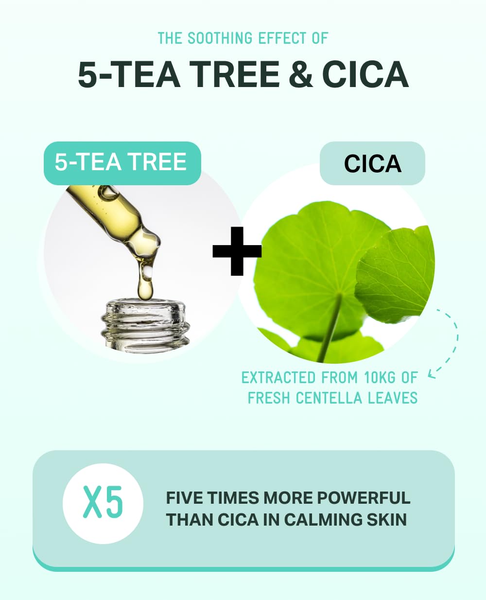 BRING GREEN Tea Tree Cica Soothing Cream Plus 100ml – Pack of 2