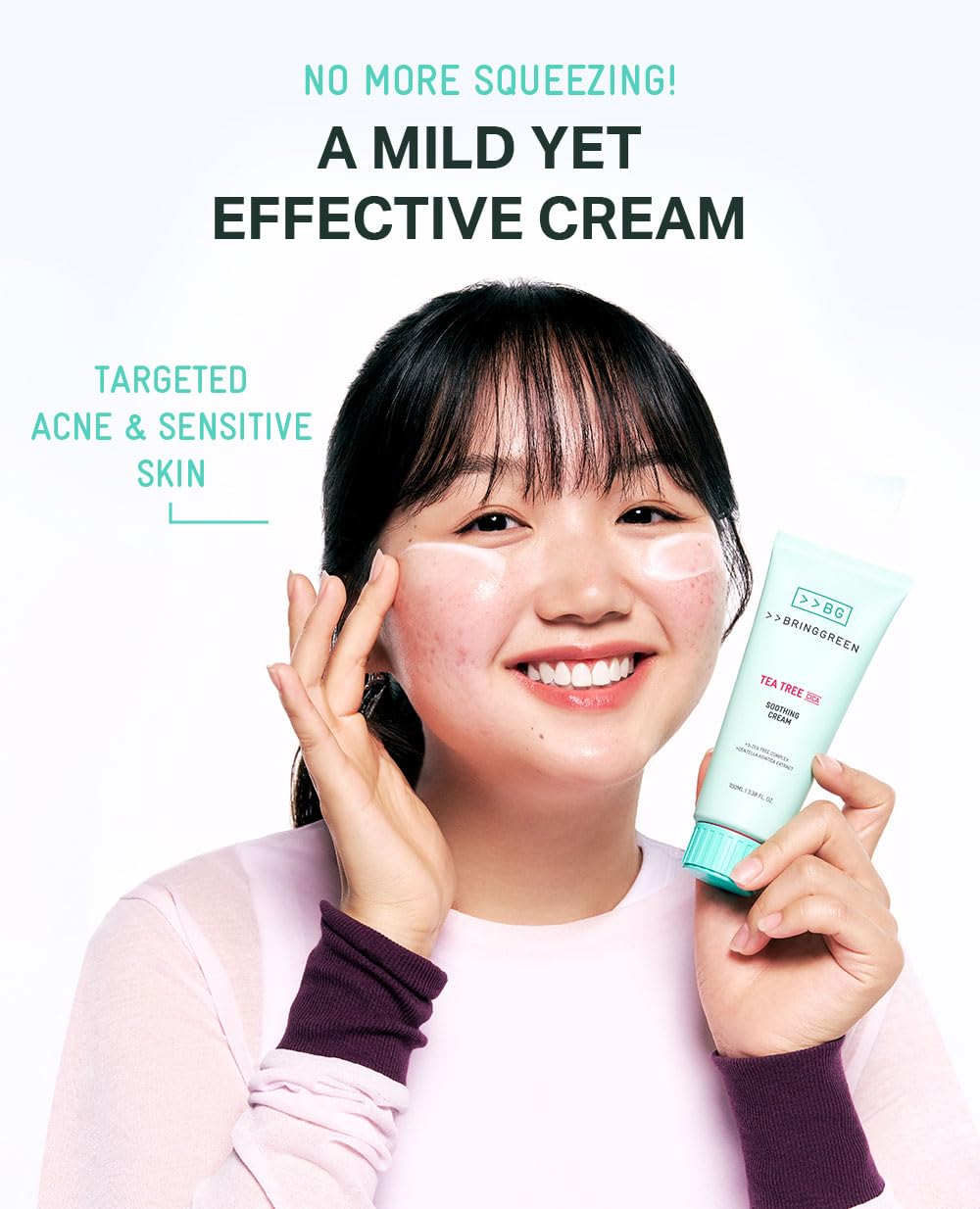 BRING GREEN Tea Tree Cica Soothing Cream Plus 100ml – Pack of 2