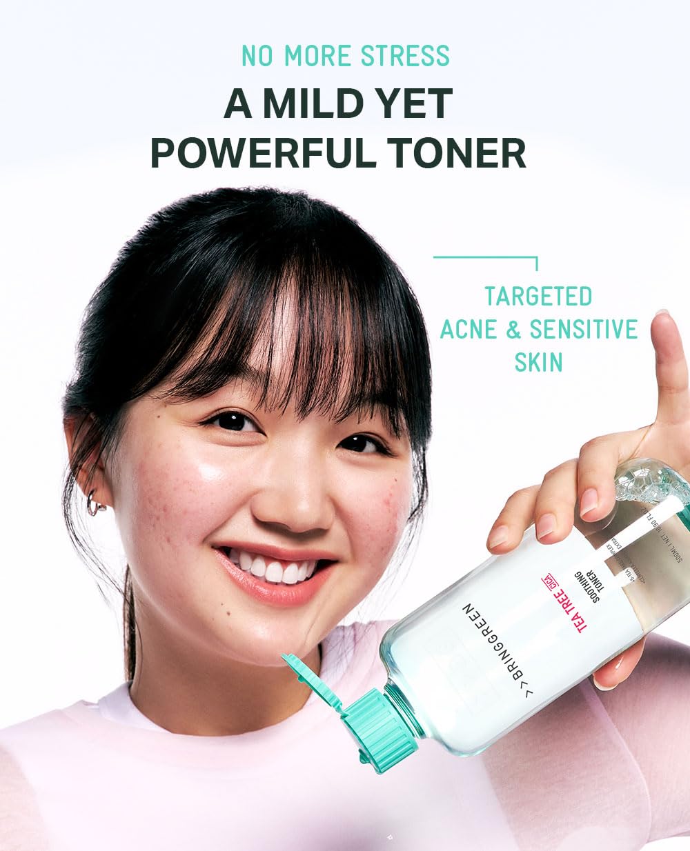 BRING GREEN Tea Tree CICA Toner – Soothing, Hydrating Daily Toner (8.5 fl oz / 250 ml)