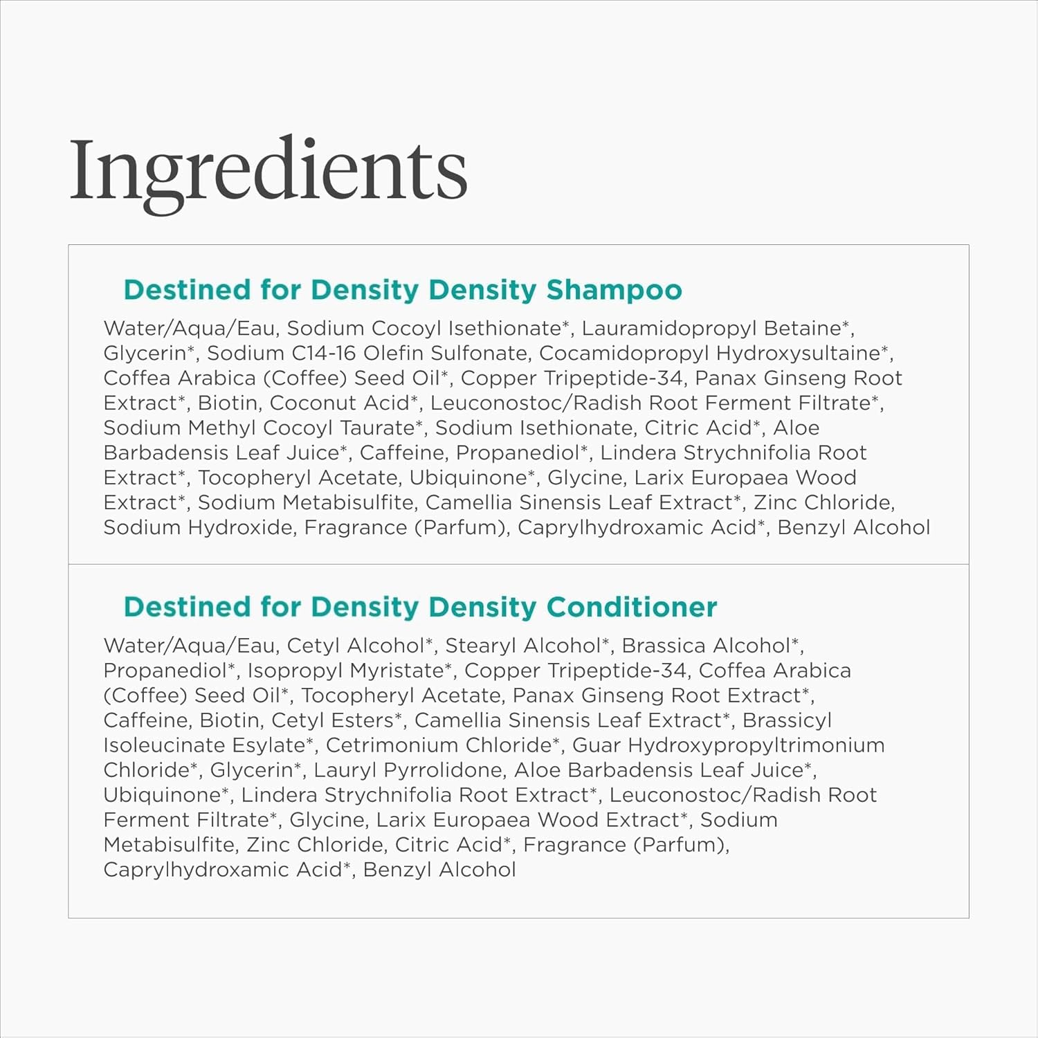 Briogeo Destined For Density Caffeine + Biotin Peptide Shampoo & Conditioner Set — Thickening, Vegan & Cruelty-Free