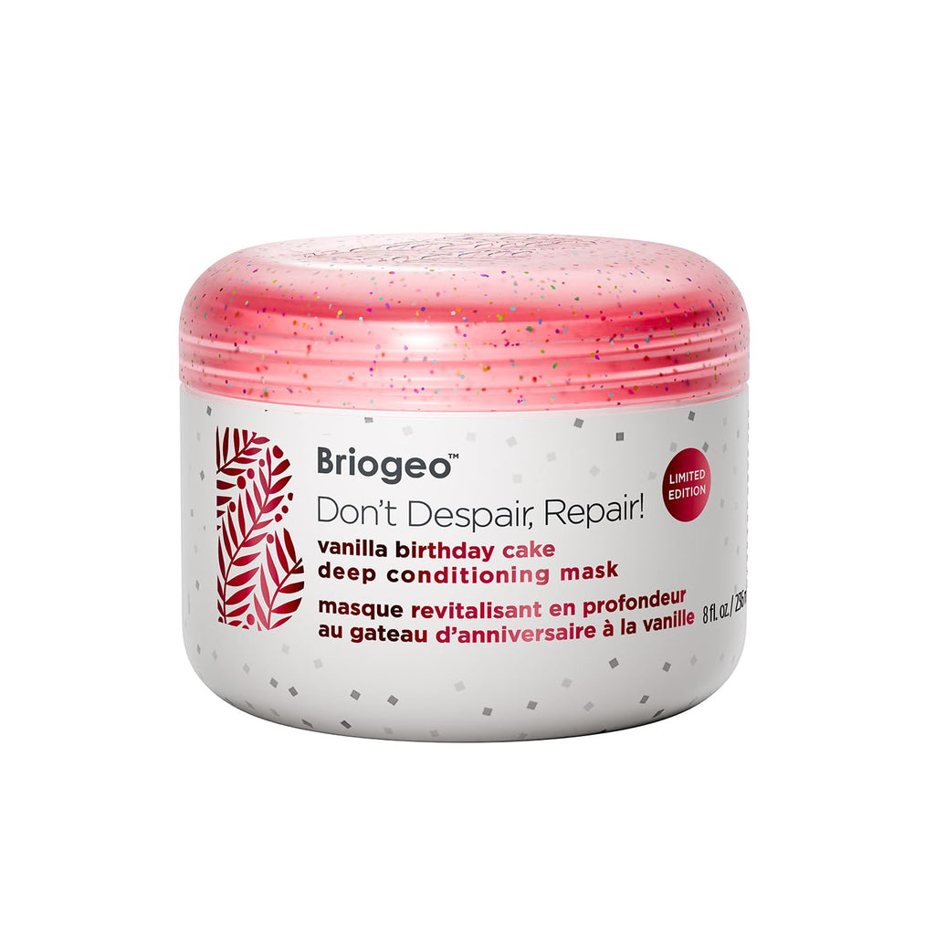 Briogeo Don't Despair, Repair! Birthday Cake Deep Conditioning Mask – vegan & color-safe for dry & damaged hair