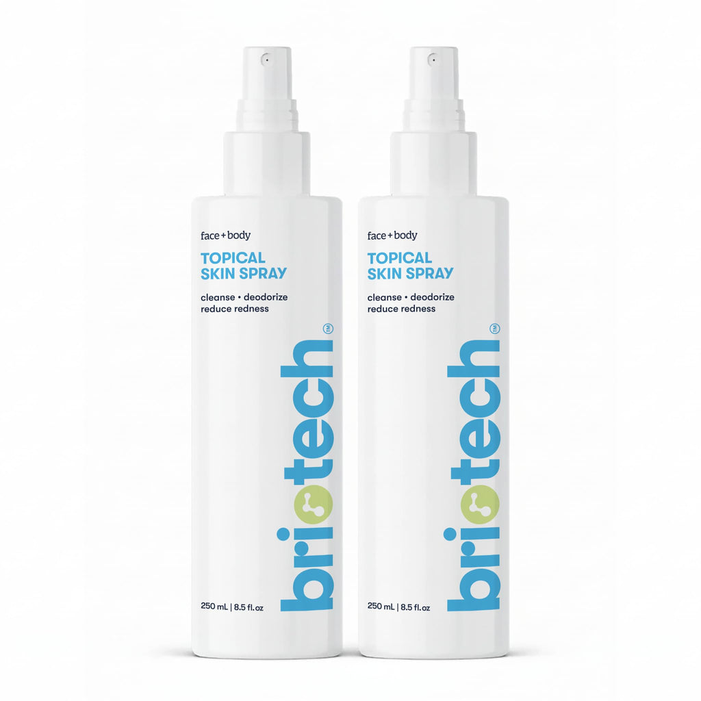 BRIOTECH Topical Skin Spray | HOCl Facial Mist for Sensitive Skin – 8.5 oz (2 Pack)